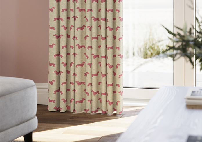 Emily Bond Peggy, Raspberry - Made to Measure Curtains - Image 5